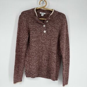 The TOG Shop Vintage Knit Sweater with Button Detail